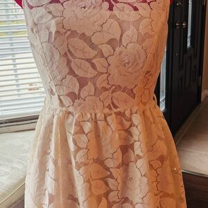 Forever 21 Cream Lace Top